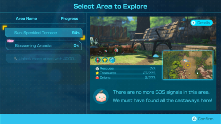 Pikmin 4 - Collin Exploration Menu