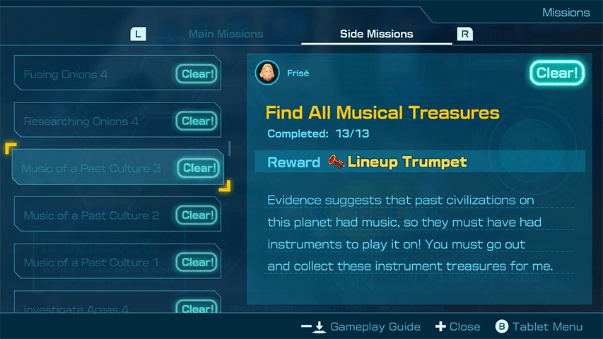 Pikmin 4 - Gear Side Mission Rewards