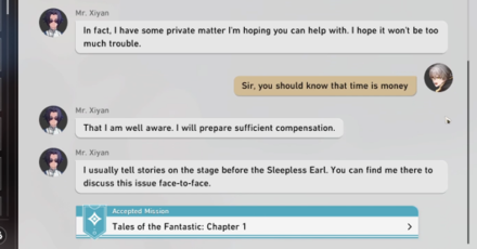 Honkai Star Rail - Message from Mr Xiyan