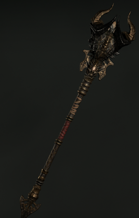 Diablo 4 - Gilded Coldiron Crozier Transmog