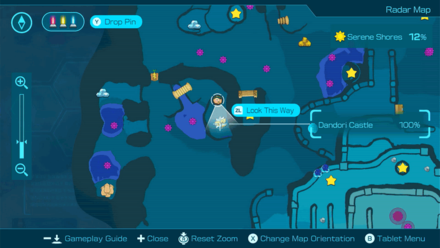 Pikmin 4 - Dandori Castle Map Location