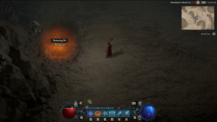 D4 Ravening Pit Overworld Location