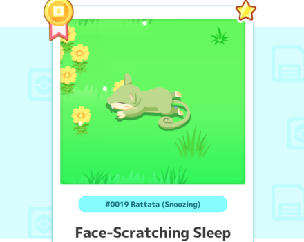 Pokemon Sleep - Shiny Rattata Face-Scratching Sleep