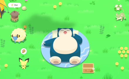 Pokemon Sleep - Shiny Rattata Out on the Field