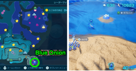Pikmin 4 - Blue Onion Location Serene Shores