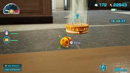 Pikmin 4 - Oatchi approaching the yellow fan