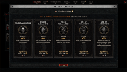 Diablo 4 - Season Blessings