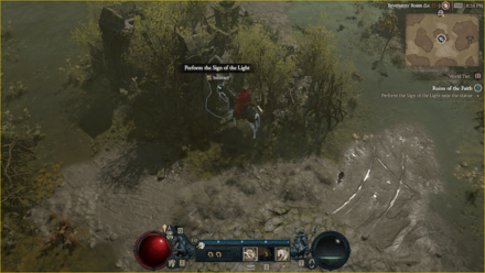 Diablo 4 - Sign of the Light Statue In-Game