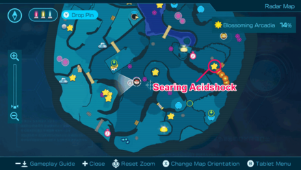 Pikmin 4 - Searing Acidshock Map Location