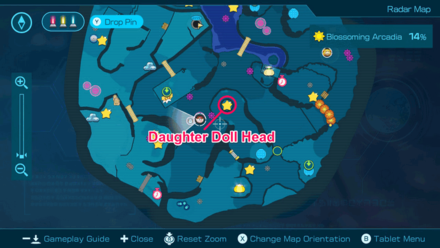 Pikmin 4 - Daughter Doll Head Map Location