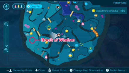 Pikmin 4 - Brush of Wisdom Map Location