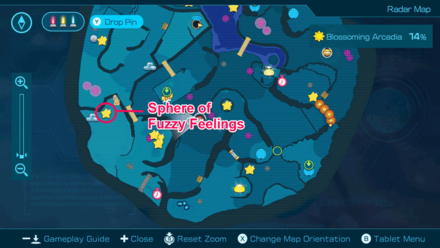 Pikmin 4 - Sphere of Fuzzy Feelings Map Location