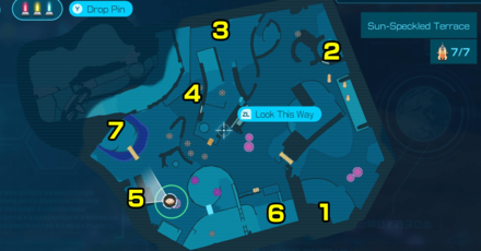Pikmin 4 - Sun-Speckled Terrace ship part locations