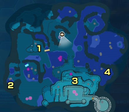 Pikmin 4 - Serene Shores flarlic locations