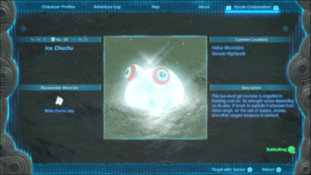 TOTK - Ice Chuchu Locations and How to Find