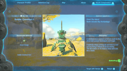 TOTK - Soldier Construct I Locations and How to Find