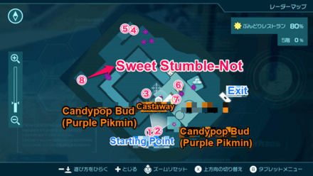 Pikmin 4 - Sweet Stumble-Not Map Location