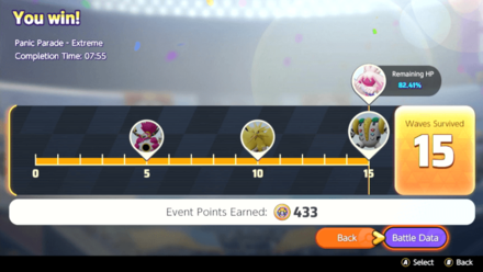 Pokemon UNITE - Panic Parade Result Screen.png