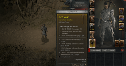 Diablo 4 - High Item Power Gear in World Tier 4