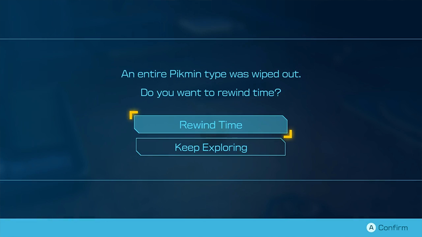 Pikmin 4 - All Pikmin Lost Rewind Screen