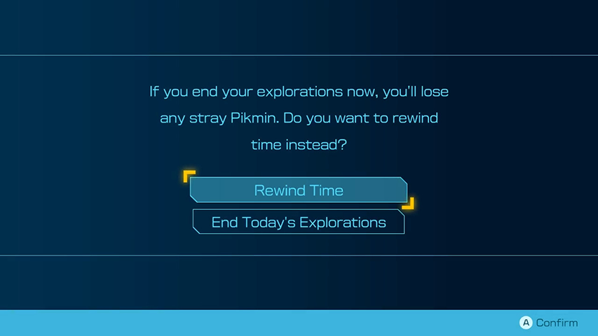 Pikmin 4 - Game Over Rewind Screen