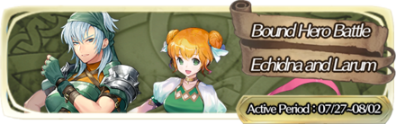 Bound Hero Battle: Echidna & Larum Banner