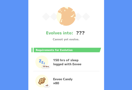 Pokemon Sleep - Eevee Evolve to Sylveon