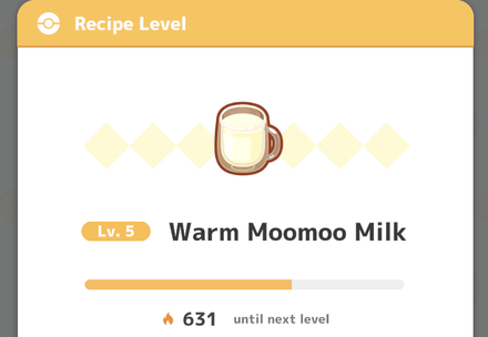 Pokemon Sleep - Recipe Level