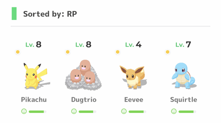 Pokemon Sleep - Box Sorted by RP