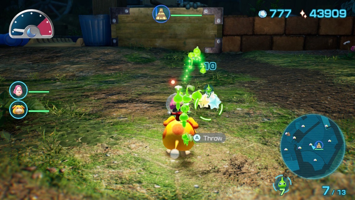 Pikmin 4 - collecting glow pellets