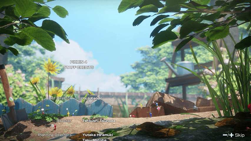Pikmin 4 - First Ending Credits Screen