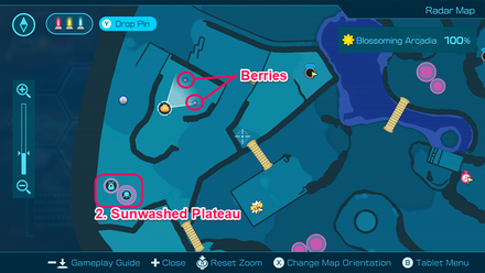 Pikmin 4 - Blossoming Arcadia Red Berries Map