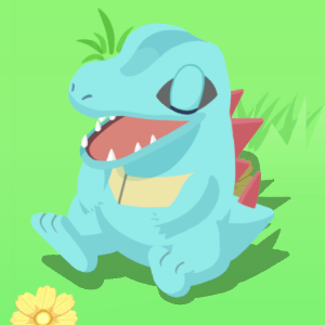 Sleeping totodile store