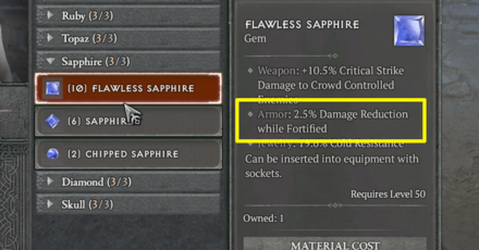 Diablo 4 - Can Improve with Gems and Passives