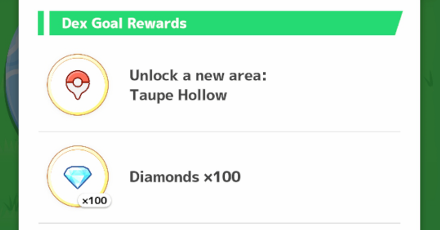 Pokemon Sleep - Diamonds via Sleep Style Dex Goals