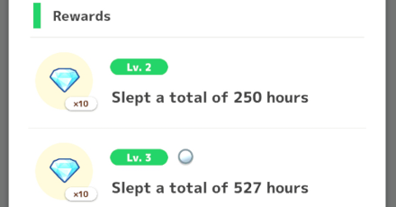 Pokemon Sleep - Diamonds via Achievements