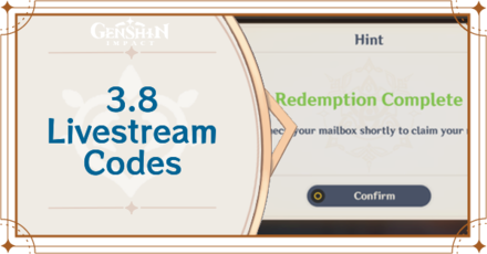3.8 Livestream Codes and How to Claim | Genshin Impact