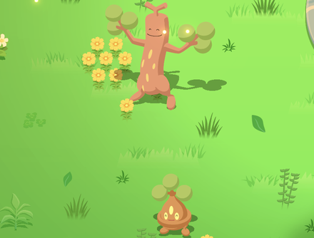 Pokemon Sleep - Sudowoodo and Bonsly