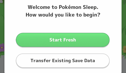 Pokemon Sleep - Starting on New Device