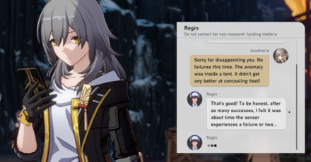 Honkai Star Rail - Mystery Trotter Day 6 Regin Message