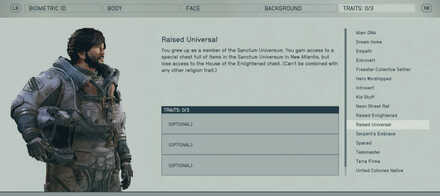 Starfield - List of Traits