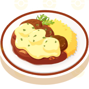 Pokemon Sleep - Hearty Cheeseburger Curry