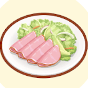 Pokemon Sleep - Bean Ham Salad