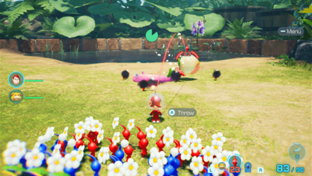 Pikmin 4 - Toady Bloyster Panicked Pikmin