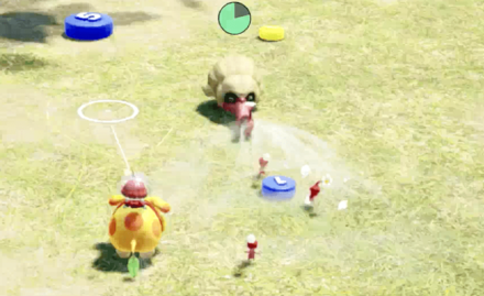 Position Yourself Correctly to Avoid Pikmin Getting Sucked