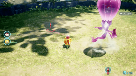 Pikmin 4 - Greater Spotted Jellyfloat Trapped Pikmin