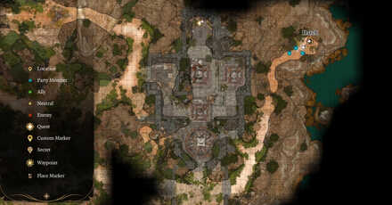 Hatch Map Location - Baldur