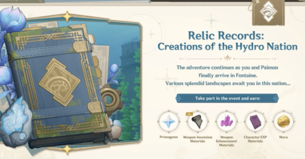 Genshin Impact - Relic Records - Creations of Hydro Nation