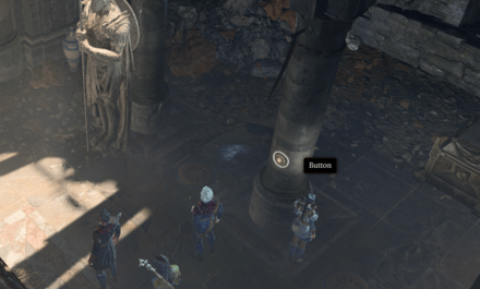 button in sarcophagus room