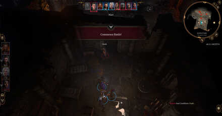 Battling Inside the Refectory - Baldur